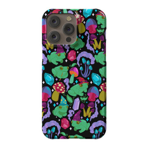 Magical Mushroom Frogs Pattern Phone Case